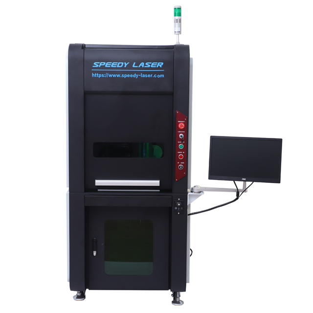 Machine de gravure de marquage laser à fibre à protection complète