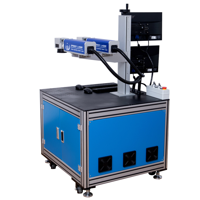 Machine de gravure de gravure de marquage au laser à double tête double personnalisée